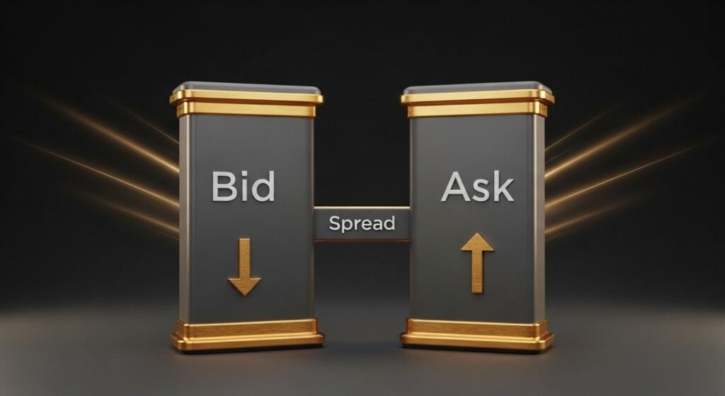 bid and ask spread visualization for stock market beginners