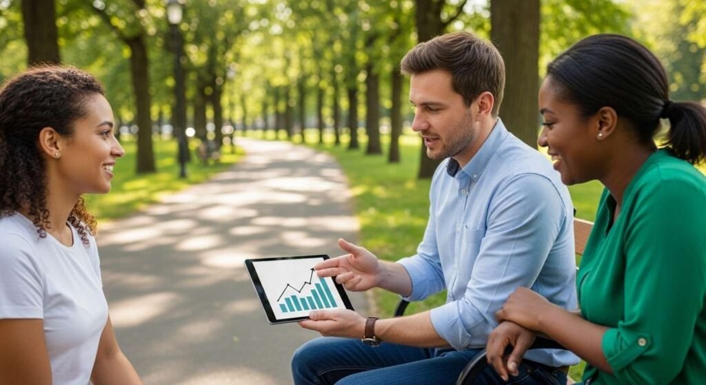 small business owners planning long-term wealth and growth strategies together