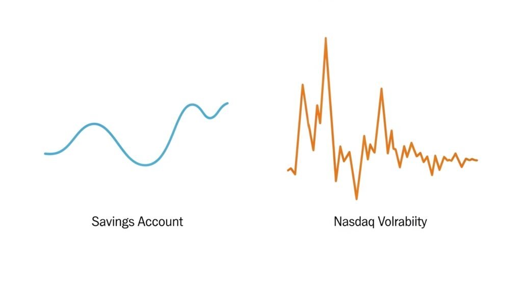  Winding path through an autumn park representing long-term investment strategy.