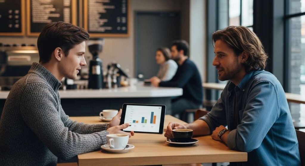 What Are Specified Investment Products? Easy Guide Financial conversation between investor and advisor in casual setting