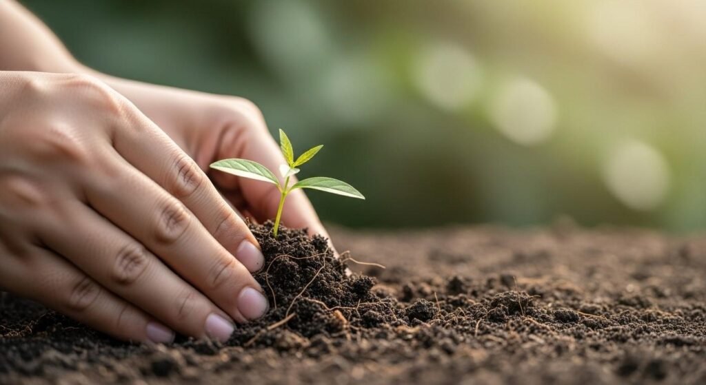 Seedling representing long-term investment growth