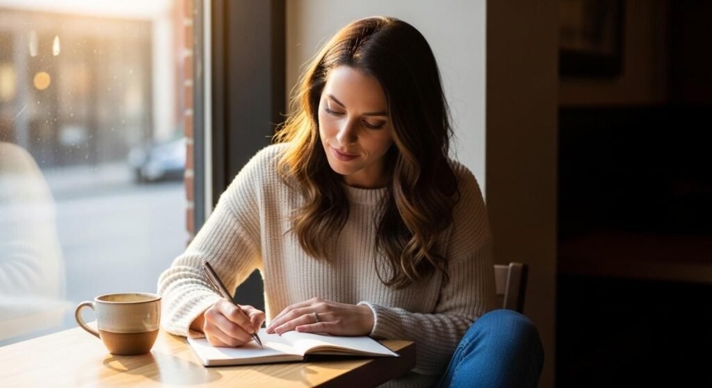 Next Stock Market Crash Prediction (Beginners Get Wrong) young woman writing down financial plan instead of panic selling during market downturn
next stock market crash prediction