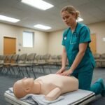 nurse teaching CPR class as a side hustle